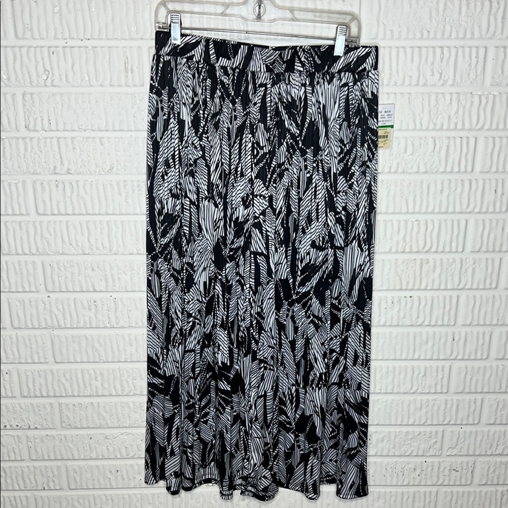 Cable&Gauge Black and white wide leg pants